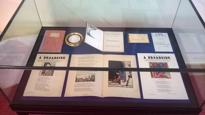 Yeats West exhibition case 5